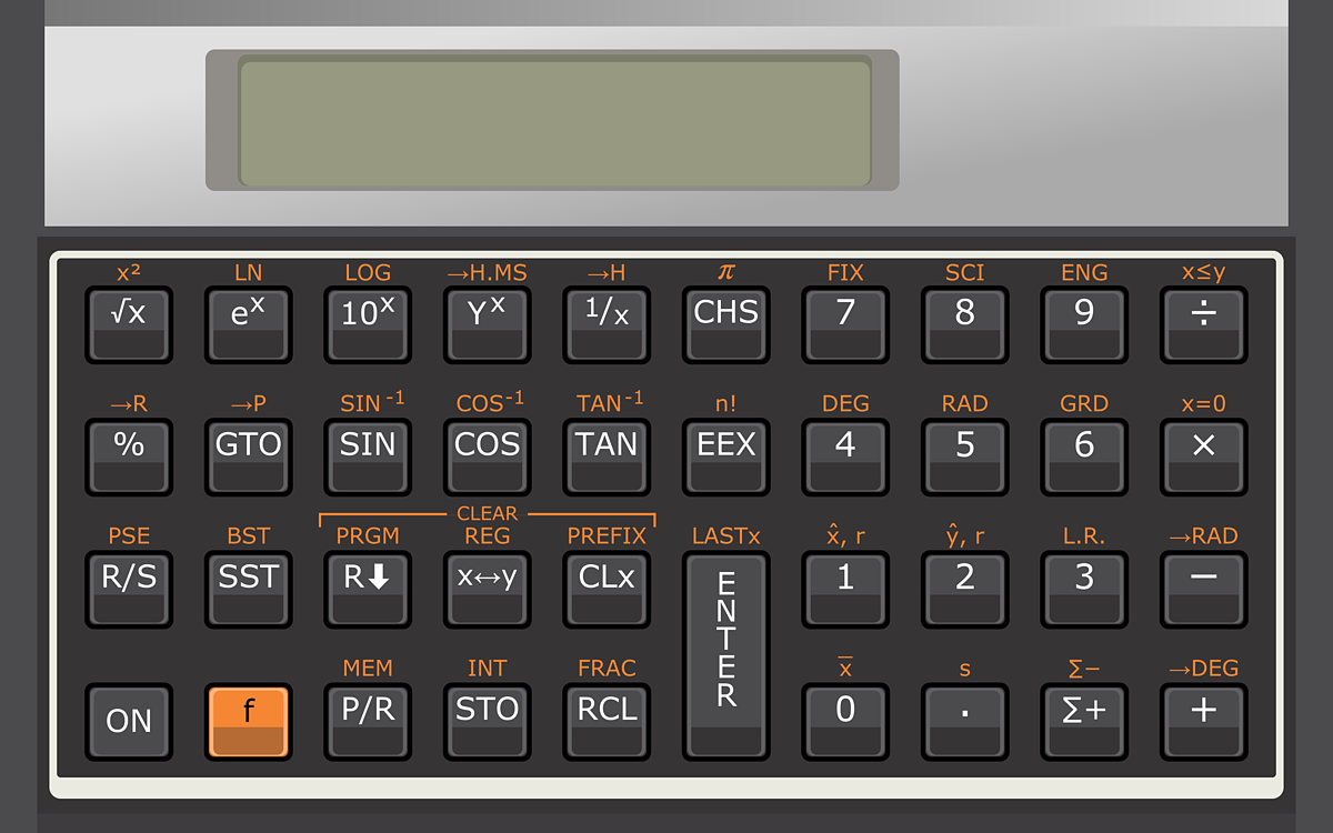 Simple Scientific calculator keypad